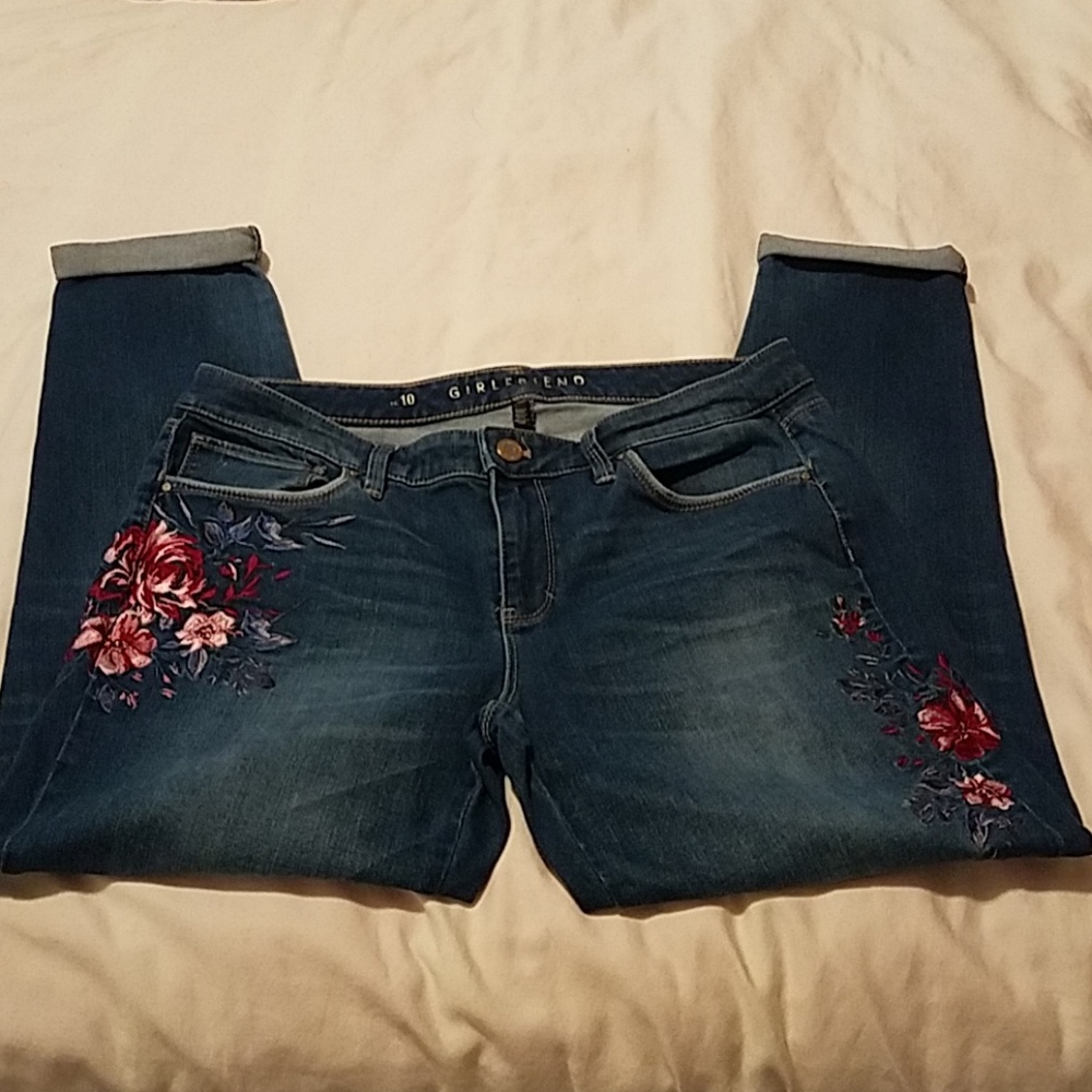 White House Black Market ggirlfriend jeans size 10